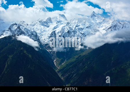 Himalayas - Kinnaur Kailash range. Kalpa, Himachal Pradesh, India Stock Photo