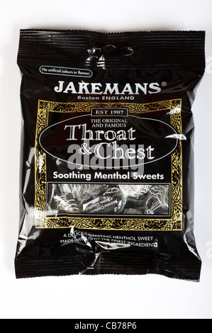 Jakemans throat & chest menthol sweets Stock Photo