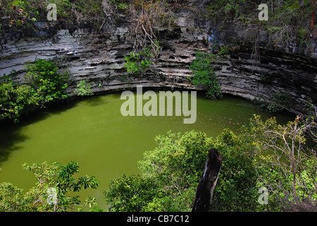 Sacred Cenote, Chichen Itza, Mexico Stock Photo