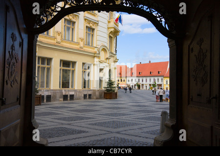 Mare Square, Sibiu, Romania Stock Photo