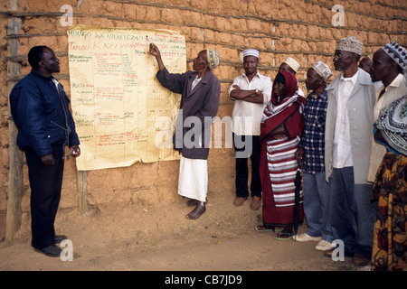 Participatory project planning with farmers Lushoto Tanzania Stock Photo