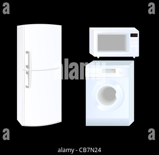 Icon set - home appliances Stock Photo