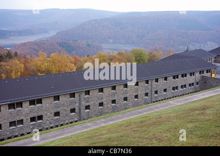 Comradeship-houses at Ordensburg Vogelsang, a former Nazi training camp, North Rhine-Westphalia, Germany. Stock Photo