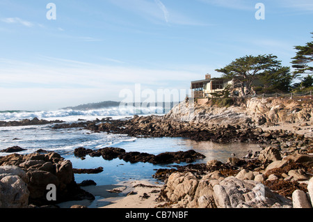 Carmel Sea Beach Rocks Waves Big Sur California United States Stock Photo