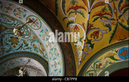 Inside St. Peter and Paul's church (Peterhof Cathedral) in the Russian city of Peterhof, Saint Petersburg, Russia Stock Photo