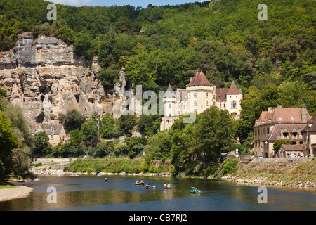 Chateau de la Malartrie, La Roque Gageac, Dordogne, France Stock Photo