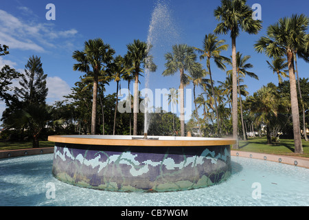 fountain in ANZAC Memorial Park, The Strand, Townsville, Queensland, Australia Stock Photo