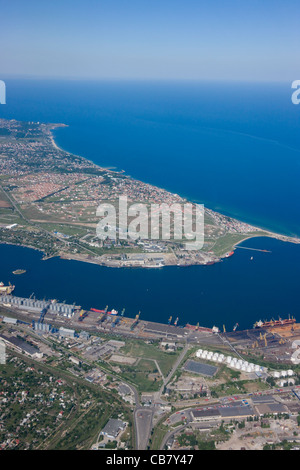 Aerial view of Odessa along the Black Sea, Odessa, Ukraine Stock Photo