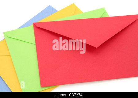 colorful envelopes, concept of communication Stock Photo