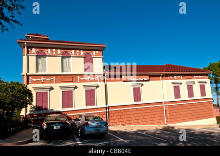 Ripley's Believe It Or Not attraction tilting building and cars on International Drive, Orlando Florida Stock Photo