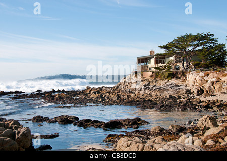 Carmel Sea Beach Rocks Waves Big Sur California United States Stock Photo