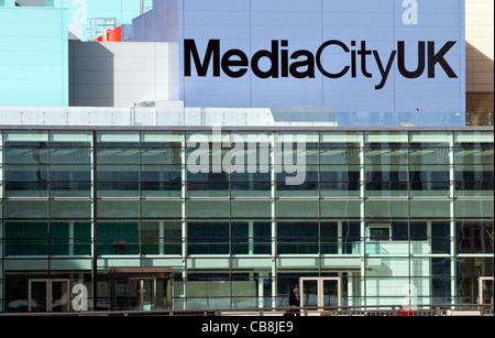 The new Media City UK complex at Salford Quays in Manchester, England Stock Photo