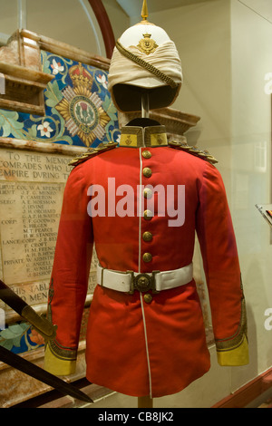 Cape Town: Castle of Good Hope military museum - old military uniforms / Cape Town Rifles [aka 'The Dukes'] captain's full dress Stock Photo