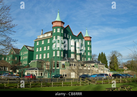 The Hotel Metropole in Llandrindod Wells Powys.  Thia is the rear of the hotel. Stock Photo