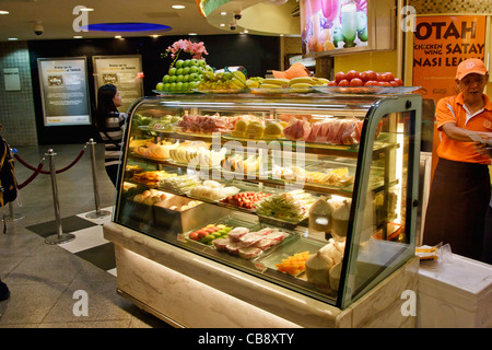 Fresh fruits for sale, Food Court, Singapore. Stock Photo