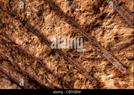 Structural failure in bunker rusty lintels concrete impregnated rust ...