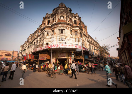 India, West Bengal, Kolkata, Hogg Street, Nani Chambers, Colonial era architecture Stock Photo