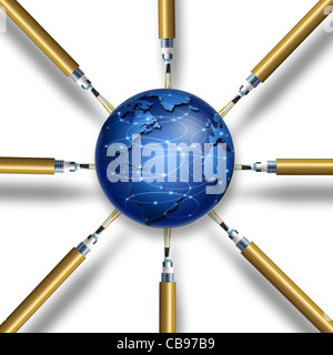 optical fiber Stock Photo