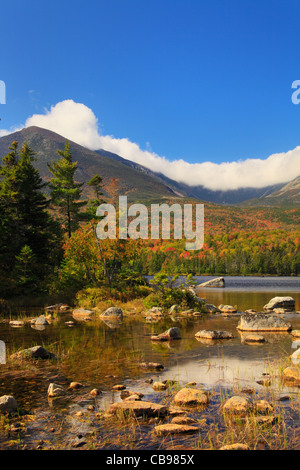 Sandy Stream Pond with Mount Katahdin, Baxter State Park, Millinocket, Maine, USA Stock Photo