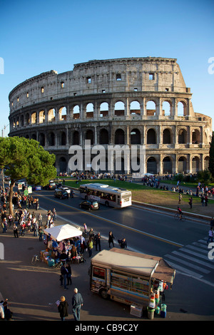 Roman Forum and Colloseum in the background Rome Italy Stock Photo - Alamy