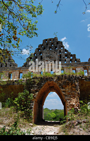 House of the Doves, Mayan Ruins at Uxmal, Yucatan, Mexico Stock Photo