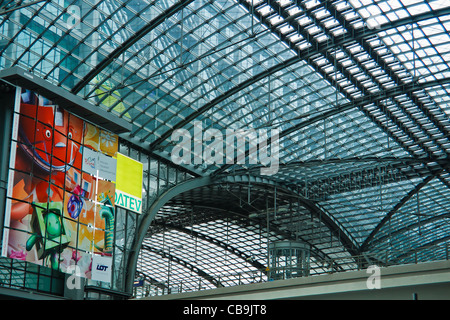 Hauptbahnhof -  Main Railway Station of Berlin, Germany. Stock Photo