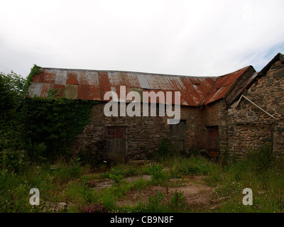 Old farm buildings, Somerset, UK Stock Photo