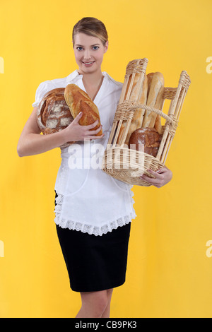 A female baker. Stock Photo