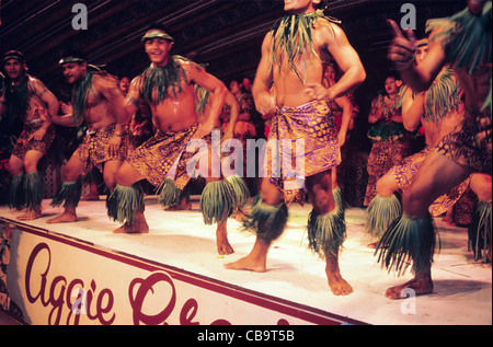 Western Samoa, Upolu Island, Aggie Grey's Hotel, Fiafia Dancers Stock Photo