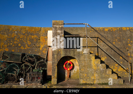 Helvick Harbour, The Ring Peninsula, Gaelic Speaking Area, County Waterford, Ireland Stock Photo