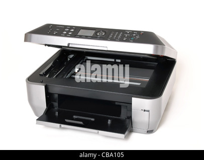All in one color printer on a white background Stock Photo