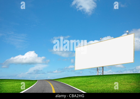 Blank billboard Stock Photo