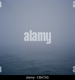 Heavy fog and mist, out at sea. Stock Photo