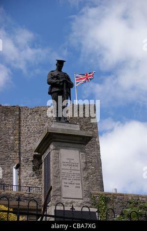 Great War memorial, Clitheroe castle, Clitheroe, Lancashire Stock Photo