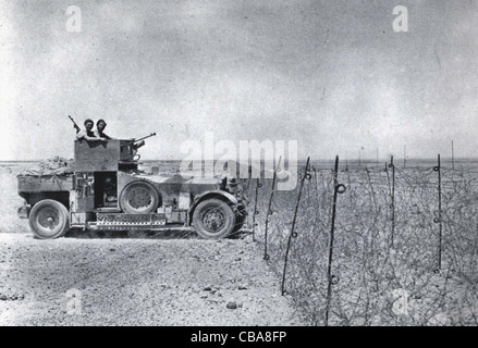 A British Rolls Royce armored car in the Wester Desert during WW11 Stock Photo