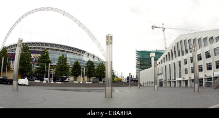 29.05.2011 Preview pictures for the 2012 Olympic Games in London. Picture shows Wembley Stadium and The Wembley Arena. Stock Photo