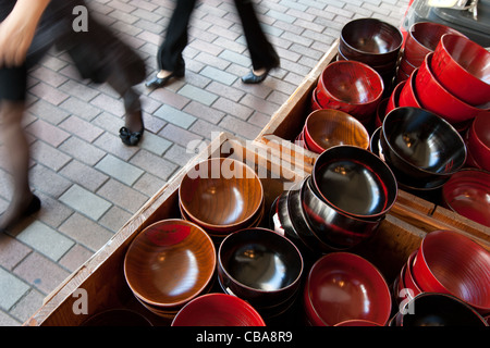 Kappabashi Dori, known as 'Kitchenware town', a street of shops selling many kitchen and restaurant products, Tokyo, Japan. Stock Photo