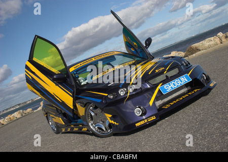 Modified Boy Racer Heavily modified boy racer Honda Civic Japanese sports car Stock Photo ...