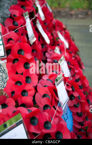 Veterans Day Commemoration at Memorial in HolyTrinity Church Clapham Stock Photo