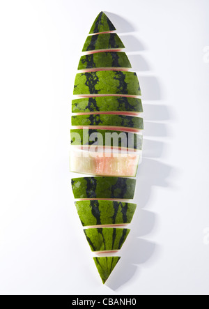 Cut watermelon rinds Stock Photo - Alamy