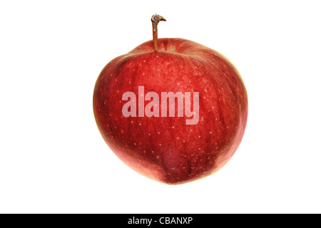 red Cameo apple isolated on white Stock Photo