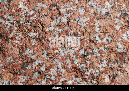 pink feldspar granite rock surface Stock Photo