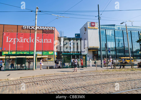 Stockmann shopping centre and Kino Citadele Kinoteatris,  13 janvara iela, 13 janvara Street, Riga, Latvia Stock Photo