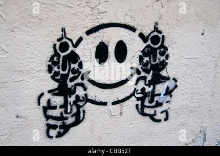 wall graffiti Stock Photo