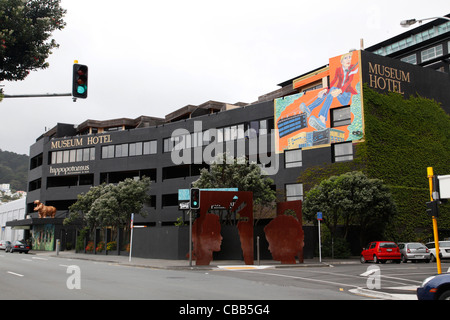 Museum Hotel, Wellington, North Island, New Zealand Stock Photo