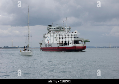 The Isle of Wight Ferry Stock Photo