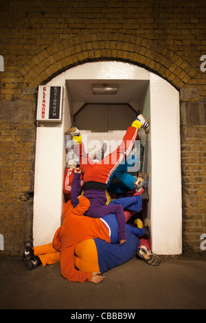 England, London, Southwark, Bodies in Urban Spaces Show Stock Photo