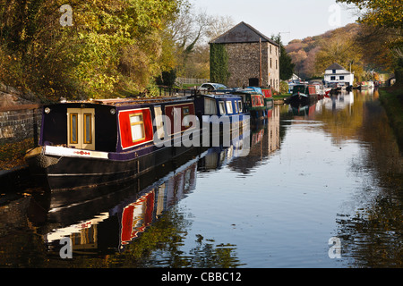 Govilon Wharf, Monmouthshire and Brecon Canal, near Abergavenny, Monmouthshire, Wales Stock Photo