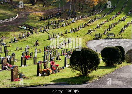 The cemetery at Bridgnorth, Shropshire Stock Photo