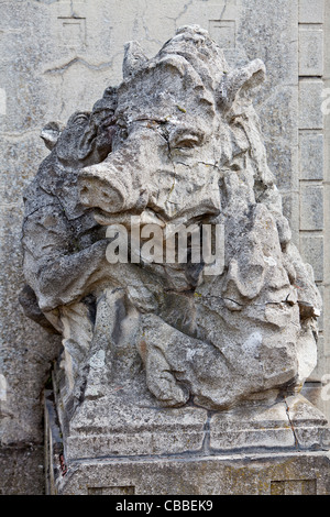 Premises of Lower castle in Panenske Brezany where resided Reinhard ...